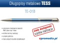 Długopisy metalowe TESS z grawerem - kolor TE-01B błękitny