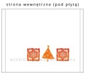 Płyty z kolędami w pudełku CD-BOX - inlay strona wewnętrzna (pod płytą) - wzór BK-283