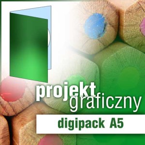 Projekt graficzny - digipack wysoki jednołamowy A5