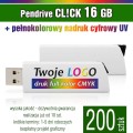 Pendrive CLICK 16 GB z nadrukiem full kolor - komplet 200 szt.
