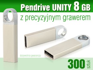 Pendrive UNITY 8GB z grawerem - pakiet 300 szt.