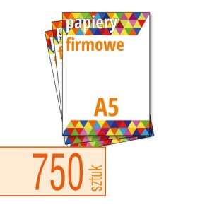 Papiery firmowe A5 - 750 szt. 
