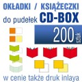 druk okładek i książeczek do pudełka standardowego CD-BOX - od 2 do 36 stron + inlay