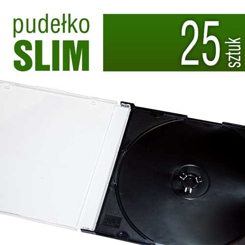 pudełko plastikowe SLIM do płyt CD, DVD