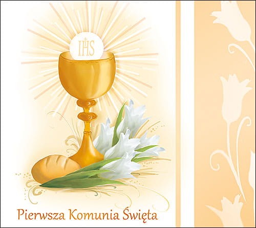 Opakowania okolicznościowe na pendrive i płyty - Digipack - Pierwsza Komunia Święta - PK 6006 D4P