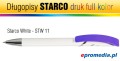 Długopisy STARCO WHITE z nadrukiem cyfrowym UV FULL KOLOR - kolorystyka STW 11