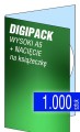 Digipacki WYSOKI A5 - jednołamowe, na 1 płytę + NACIĘCIE na książeczkę - druk cyfrowy pełnokolorowy - 1.000 szt.
