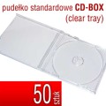 pudełko plastikowe do płyt CD, DVD - CD-BOX - clear tray