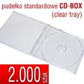 pudełko plastikowe do płyt CD, DVD - CD-BOX - clear tray