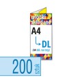 Ulotki składane A4 do DL w atrakcyjnej niskiej cenie