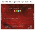 Płyty z kolędami w pudełku CD-BOX - inlay strona zewnętrzna - wzór BK-364