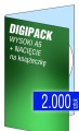 Digipacki WYSOKI A5 - jednołamowe, na 1 płytę + NACIĘCIE na książeczkę - druk cyfrowy pełnokolorowy - 2.000 szt.