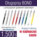 Długopisy metalowe BOND z grawerem - ATRAKCYJNA CENA