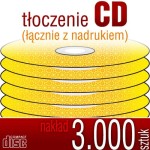 Tłoczenie CD + nadruk - pakiet 3.000 szt.