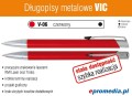 Długopisy metalowe VIC z grawerem - kolor V-06 czerwony