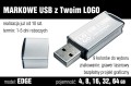 Pendrive EDGE 16 GB z grawerem - kolor srebrny