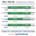 Długopisy metalowe TESS z grawerem - SPECYFIKACJA TECHNICZNA