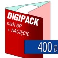 Digipacki niskie 6P - dwułamowe, na 1 płytę + NACIĘCIE na książeczkę - druk cyfrowy pełnokolorowy - 400 szt.