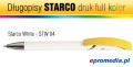 Długopisy STARCO WHITE z nadrukiem cyfrowym UV FULL KOLOR - kolorystyka STW 04