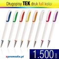 Długopisy TEK z nadrukiem pełnkolorowym - 1500 szt.