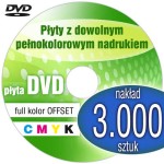 Płyty DVD + nadruk offset - pakiet 3.000 szt.