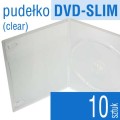 pudełko plastikowe DVD-SLIM - do płyt CD, DVD