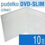 Pudełko DVD-SLIM clear - pakiet 10 szt.