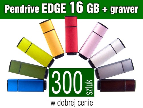 Pendrive EDGE 16 GB z grawerem - komplet 300 szt.