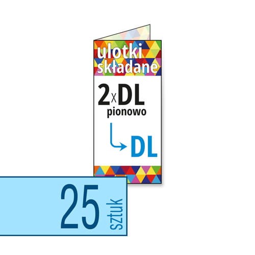 Ulotki składane 2xDL pionowo do DL w atrakcyjnej niskiej cenie
