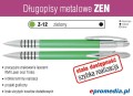 Długopisy metalowe ZEN z grawerem - kolor Z-12 zielony