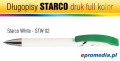 Długopisy STARCO WHITE z nadrukiem cyfrowym UV FULL KOLOR - kolorystyka STW 02