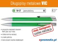 Długopisy metalowe VIC z grawerem - kolor V-17 jasnozielony