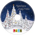 Płyty z kolędami w pudełku CD-BOX - nadruk na płycie - wzór BK-002