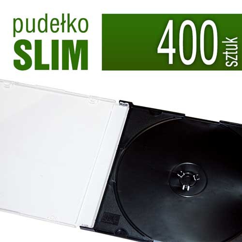 pudełko plastikowe SLIM do płyt CD, DVD