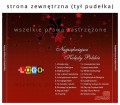 Płyty z kolędami w pudełku CD-BOX - inlay strona zewnętrzna - wzór BK-452