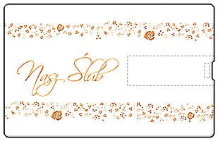 Pendrive okolicznościowy - Ślub,Wesele - SL 7025 PCC - awers