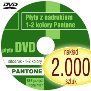 Płyty DVD + sitodruk (1-2 kol. Pantone) - pakiet 2.000 szt.