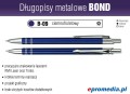 Długopisy metalowe BOND z grawerem - kolor B-09 ciemnofioletowy