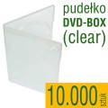 pudełko plastikowe DVD-BOX clear - do płyt CD, DVD