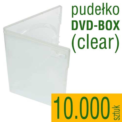 pudełko plastikowe DVD-BOX clear - do płyt CD, DVD