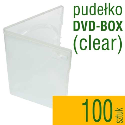 pudełko plastikowe DVD-BOX clear - do płyt CD, DVD