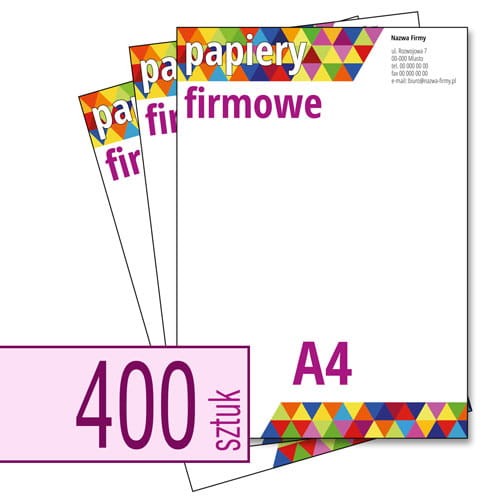 Papiery firmowe A4 - w atrakcyjnej niskiej cenie