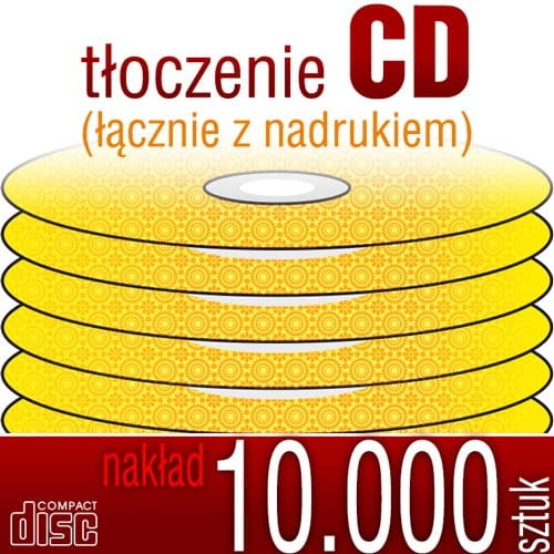 Tłoczenie płyt CD (+ nadruk na płycie) - 5.000 szt.
