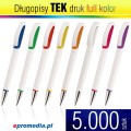 Długopisy TEK z nadrukiem pełnkolorowym - 5000 szt.