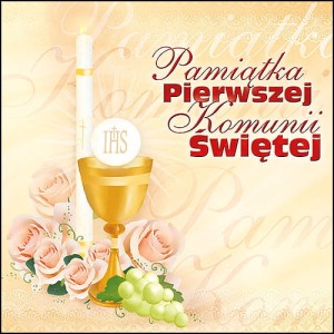 Koperta kartonowa - Pierwsza Komunia Święta - wzór PK 6009