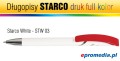 Długopisy STARCO WHITE z nadrukiem cyfrowym UV FULL KOLOR - kolorystyka STW 03