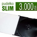 pudełko plastikowe SLIM do płyt CD, DVD