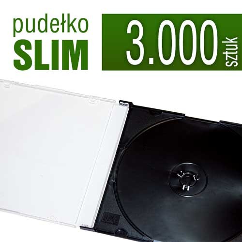 pudełko plastikowe SLIM do płyt CD, DVD