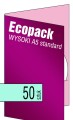 Ecopacki wysoki A5 - standardowe jednołamowe, 1 płyta - druk cyfrowy pełnokolorowy - 50 szt.