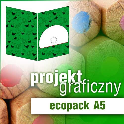 Projekt graficzny - ecopack wysoki jednołamowy A5
